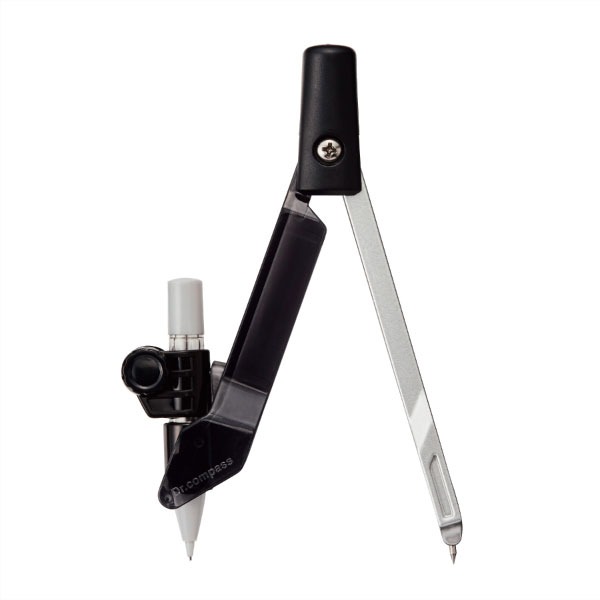 クツワ ドクターコンパス シャープ ブラック CP215BK シャープペン付属 自動中心器搭載 人間工学ヘッド 指にフィット 安定回転 文房具 ギフト プレゼン...
