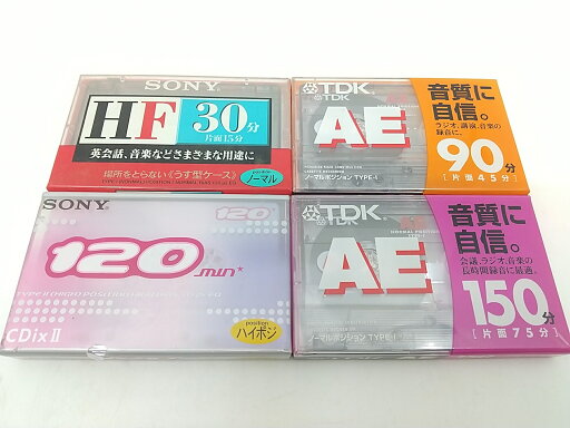 【未開封・まとめ売り・バラ売り不可】カセットテープ 4個セット SONY TDK 2504-BXat-43 【未開封・まとめ売り・バラ売り不可】カセットテープ 4個セット SONY TDK 2504-BXat-43