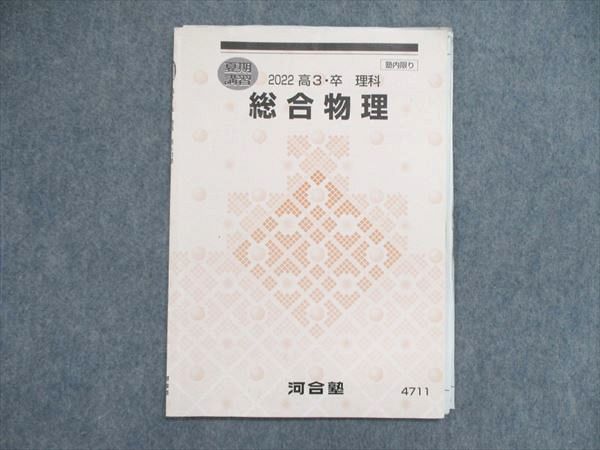 河合塾 2022 夏期講習 理科 総合物理 テキスト 004s0C