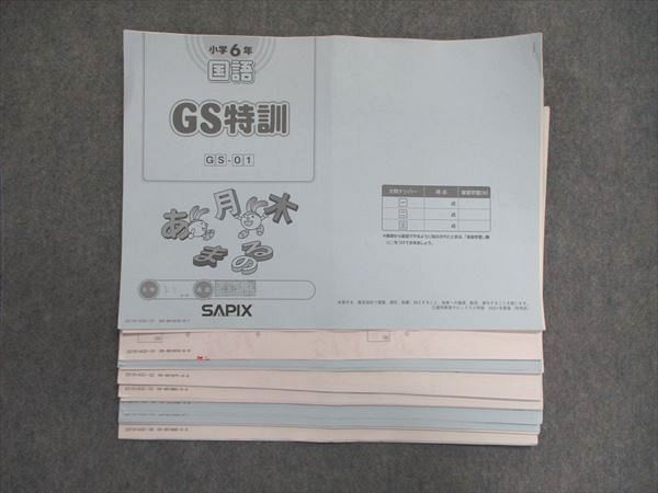 SAPIX 小6/小学6年 国語 GS特訓 テスト6回分 解答付 2021 008S2D