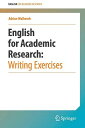 English for Academic Research: Writing Exercises: Writing Exercises [y[p[obN] WallworkC Adrian