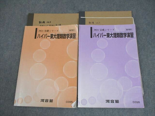 河合塾 東京大学 ハイパー東大理類数学演習 テキスト通年セット 2024 計2冊 022S0D