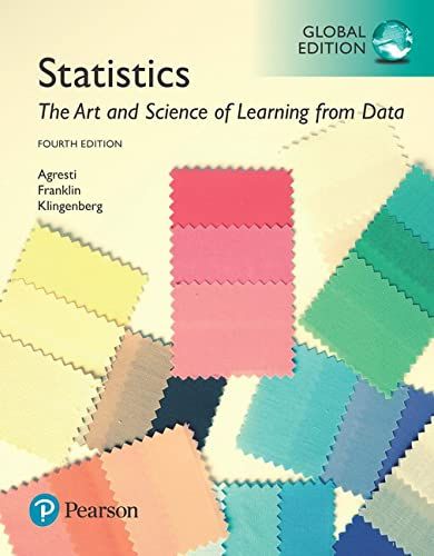 Statistics: The Art and Science of Learning from Data，Global Edition [Pocket Book] Agresti，Alan、 Franklin，Christine; Klingenber