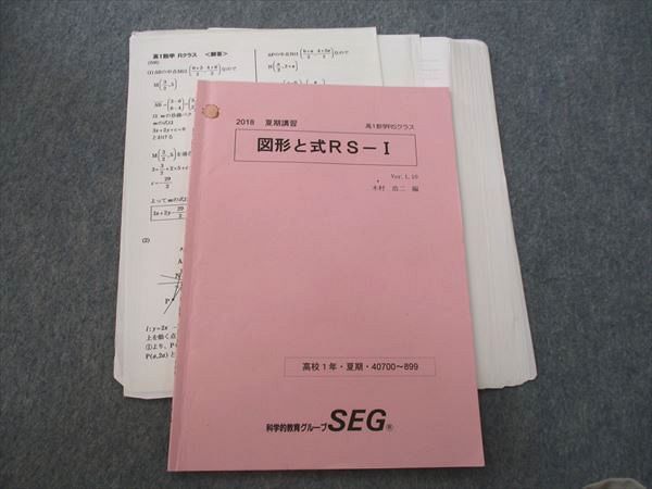 VK26-047 SEG 高1数学RSクラス 図形と式RS-I テキスト 2018 夏期 07s0D