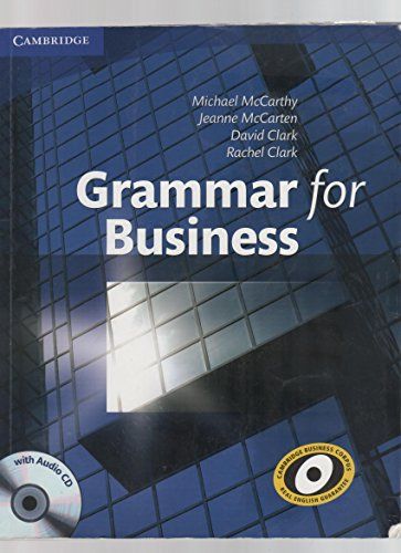 Grammar for Business with Audio CD McCarthyC MichaelA McCartenC JeanneA ClarkC David; ClarkC Rachel