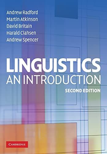 Linguistics: An Introduction Radford，Andrew