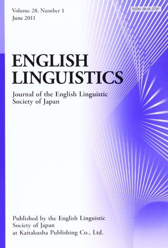 ENGLISH LINGUISTICS 28ー1―journal of the English Li 