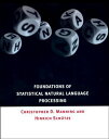 Foundations of Statistical Natural Language Processing (The MIT Press) ManningC Christopher; SchuetzeC Hinrich