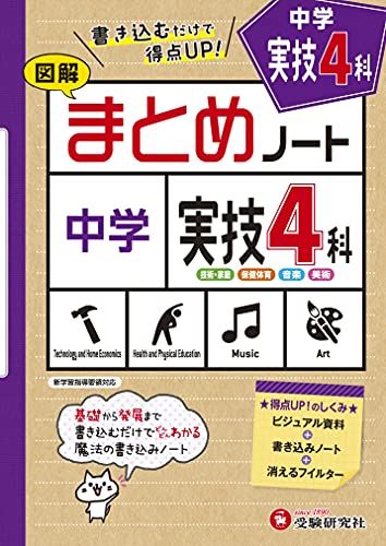 中学 まとめノート 実技4科:書き込