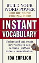 Instant Vocabulary EhrlichC Ida