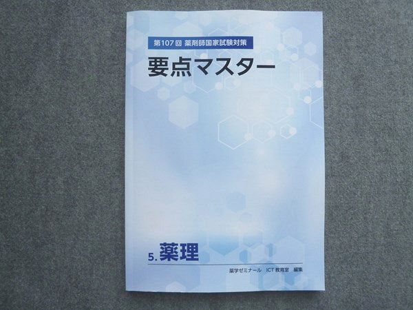 WM72-038薬剤ゼミナール 2022年目標 ICT教育室 第107回薬剤師国家試験対策 要点マスター歯科医師国家試験 5 薬理状態良い 11 S4B