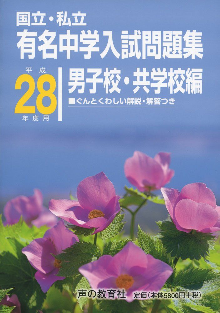 有名中学入試問題集 男子校・共学校編 28年度受験用: 国立・私立