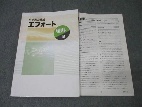 塾専用 小学実力練成 エフォート 理科B 状態良 016S5B