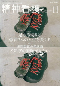 精神看護 2016年 11月号 特集1 足の爪切りは患者さんの人生を変える/特集2 脱施設化の先進地イタリアの素顔が見たい