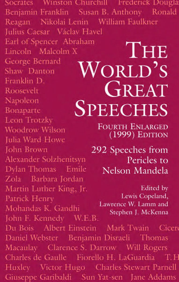 The World&#039;s Great Speeches: Fourth Enlarged (1999) Edition