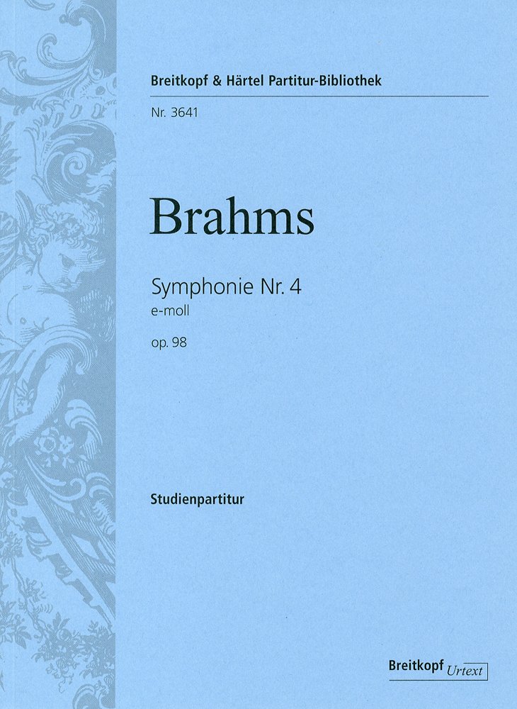 ブラームス: 交響曲 第4番 ホ短調 Op.98/ブライトコップ &amp; ヘルテル社/小型スコア