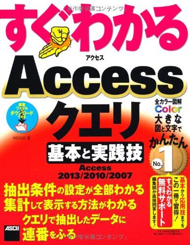 すぐわかる Accessクエリ 基本と実践技 Access 2013/2010/2007 (すぐわかるシリーズ) 大型本 神田知宏