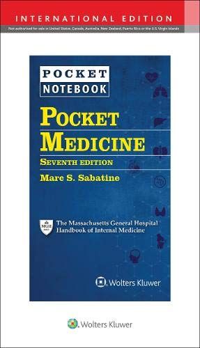 Pocket Medicine: The Massachusetts General Hospital Handbook of Internal Medicine [ڡѡХå] Sabatine MDDr. Marc S