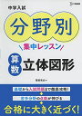 中学入試 分野別集中レッスン 算数 立体図形 (中学入試分野別集中レッスン) [単行本（ソフトカバー）] 粟根 秀史