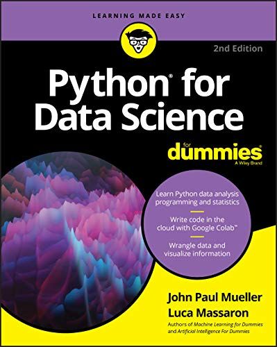 Python for Data Science For Dummies，2nd Edition ペーパーバック Mueller