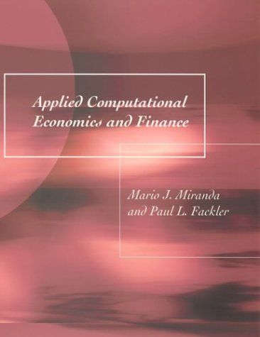 Applied Computational Economics and Finance (The MIT Press) ペーパーバック Miranda，Mario J. Fackler，Paul L.
