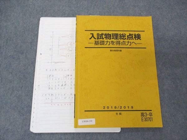 UW04-110 駿台 入試物理総点検 基礎力