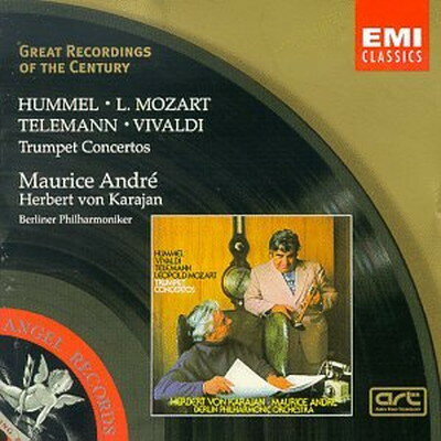 送料無料【中古】Great Recordings Of The Century - Hummel, L. Mozart, Telemann, Vivaldi: Trumpet Concertos / Andre, Karajan [Audio CD] Hummel; Mozart; Telemann; Andre and Karajan