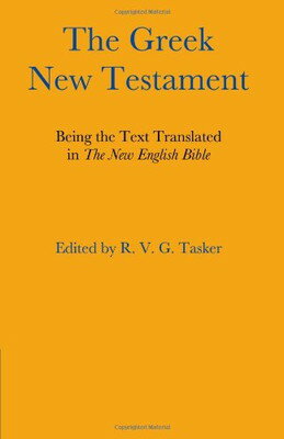 【中古】The Greek New Testament Paperback Tasker R. V.G.