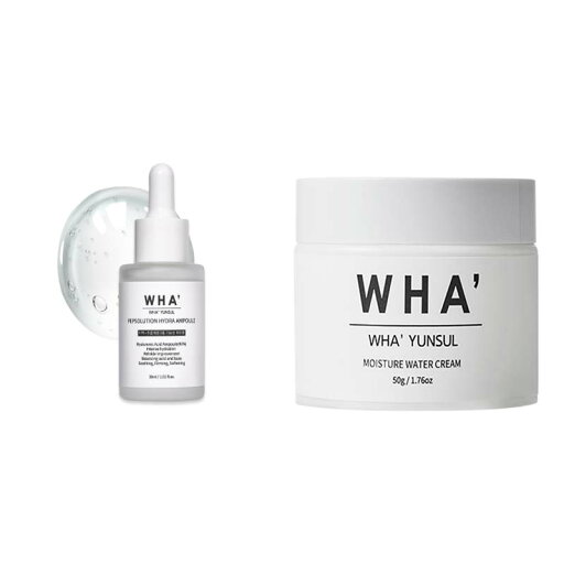 【WHA'】モイスチャーウォータークリームとペプソリューションハイドラアンプルセット/MOISTURE WATER CREAM/★容量50g/Pepsolution Hydra ampoule/★容量30ml/しっかり/ウォータードロップ/水分クリームモイス/韓国コスメ/SIN 【WHA'】モイスチャーウォータークリームとペプソリューションハイドラアンプルセット/MOISTURE WATER CREAM/★容量50g/Pepsolution Hydra ampoule/★容量30ml/しっかり/ウォータードロップ/水分クリームモイス/韓国コスメ/SIN