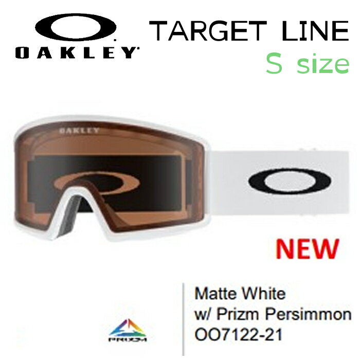 【5/9 20時～P5-10倍お買い物マラソン】【一部入荷】オークリー スノー ゴーグル 23-24 OAKLEY TARGET LINE MATTE WHITE 71222100 女性用 平面 レンズ スモール S 2024 日本正規品