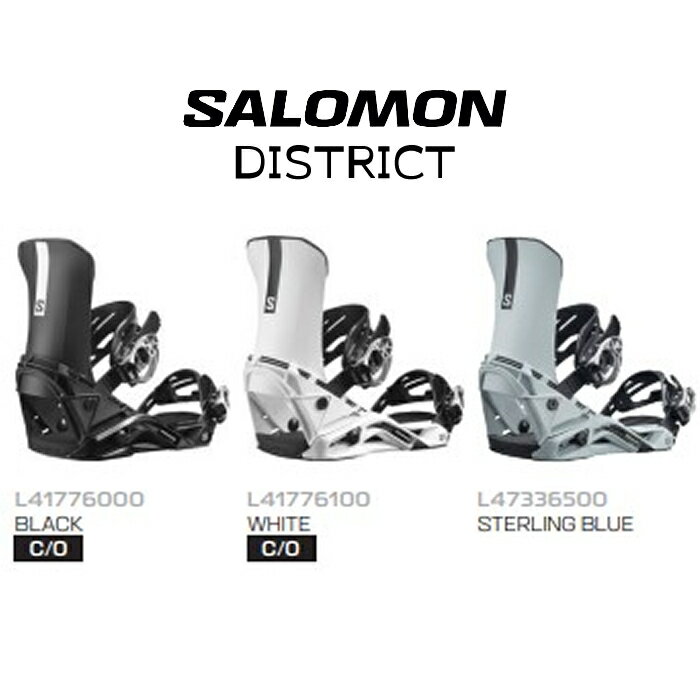 サロモン スノーボード ビンディング 金具 メンズ L41776000 23-24 SALOMON DISTRICT ディストリクト 男性用 フリー 2024 日本正規品