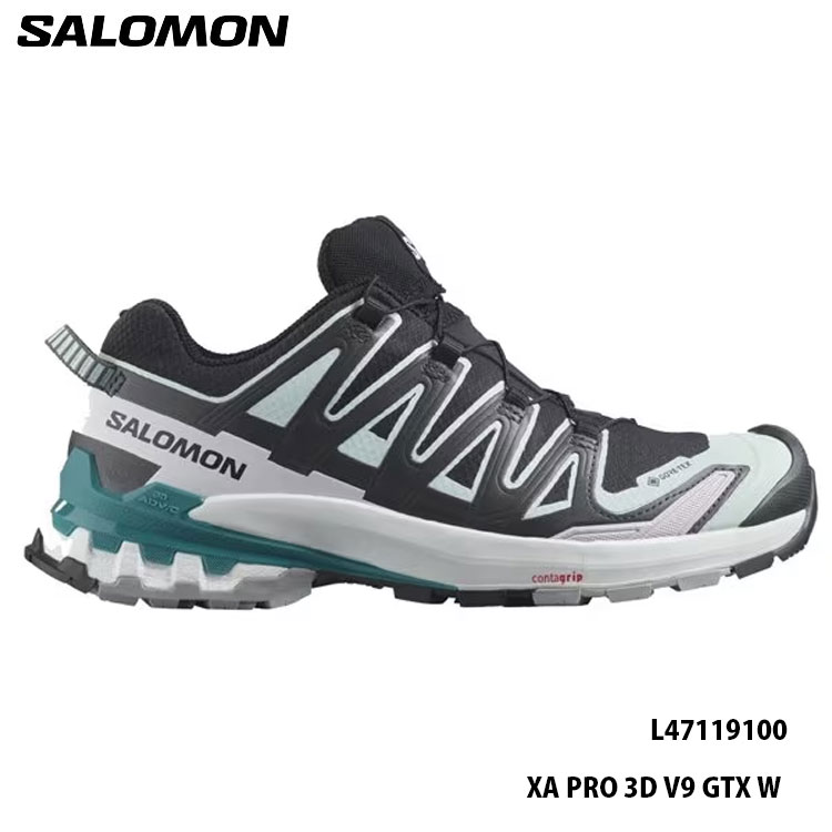 【6/4 20時～P10倍 楽天スーパーSALE】サロモン トレイルランニング トラッキング 登山 山 靴 シューズ レディース 女性 SALOMON XA PRO 3D V9 GTX W L47119100