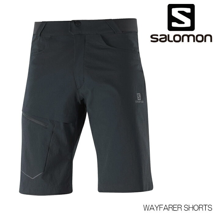 サロモン メンズ アウトドア ショートパンツ SALOMON WAYFARER SHORT 短パン LC1718300 BLACK 日本正規品