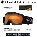 【4/24 20時～P5倍お買い物マラソン】スノーボード ゴーグル ドラゴンアライアンス 23-24 DRAGON LILd CHARCOAL 601 LUMALENS-AMBER ルーマレンズ キッズ 子供用 スキー 日本正規品