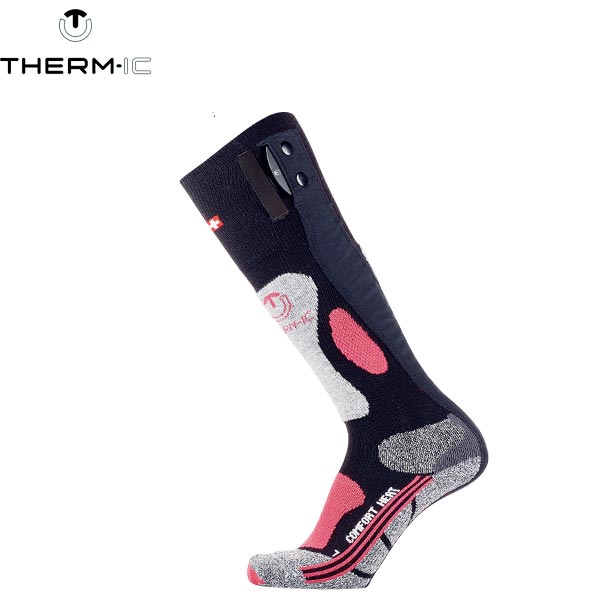 サーミック パワーヒートソックス レディス スノーソックス ヒートソックス therm-ic 女性用 充電 ヒートテック 靴下