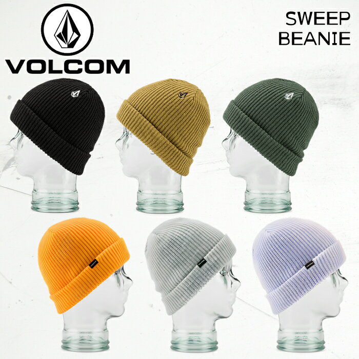 楽天Boom Sports EC店【即出荷】ボルコム スキー ニット 帽子 ユニセックス J5852407 23-24 VOLCOM SWEEP BEANIE スウィープ ビーニー 男性用 女性用 ワンサイズ 2024 日本正規品