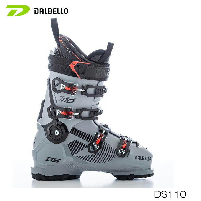 【ブランド】DALBELLO（ダルベロ） 【アイテム】DS110 【製品番号】 SIZE : 26.5/27.5/28.5cm(1.0cm刻み) FLEX : 110 LAST : 100mm WHIGHT(1/2) : 1,960g ・ポリウレタン/ポリウレタン ・IFインフラレッド ・パワーストラップ40mm ・バックルF3 柔軟性のあるフレックス設定は、自在性の高い操作性を引き出す。 熱成型が可能なテクノロジー「マイフィット」で、ロスのない抜群のフィット感を提供。 画像とお届けする商品は、デザイン・カラーが多少異なる場合もございます。 在庫は十分に確保しておりますが、店舗と在庫を共有しているためご購入のタイミングによっては売り切れの場合もございます。 その場合は、代替またはキャンセルのご連絡を致します。 当店の商品は実店舗でのディスプレイ商品を含みます。 そのため、化粧箱等にキズや汚れ等がある場合がございますが、商品の使用に支障がない場合を除き不良品とはなりませんので、予めご了承願います。メーカー希望小売価格はメーカーサイトに基づいて掲載しています