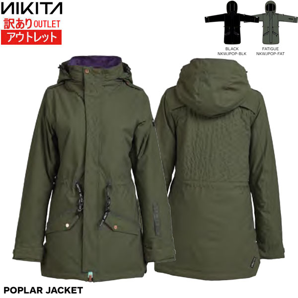 【5/23 20時～P5倍お買い物マラソン】訳あり ニキータ ウェア ジャケット 19-20 NIKITA W POPLAR STRETCH レディース スノボ 2020 日本正規品 アウトレット