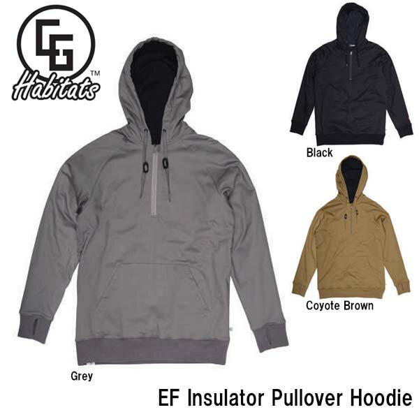 【5/9 20時～P5-10倍お買い物マラソン】スノーボード パーカー 撥水 キャンディ-グラインド CG Habitats EF Insulator Pullover Hoodie メンズ レディース プルオーバー ボンディング パーカー 送料無料