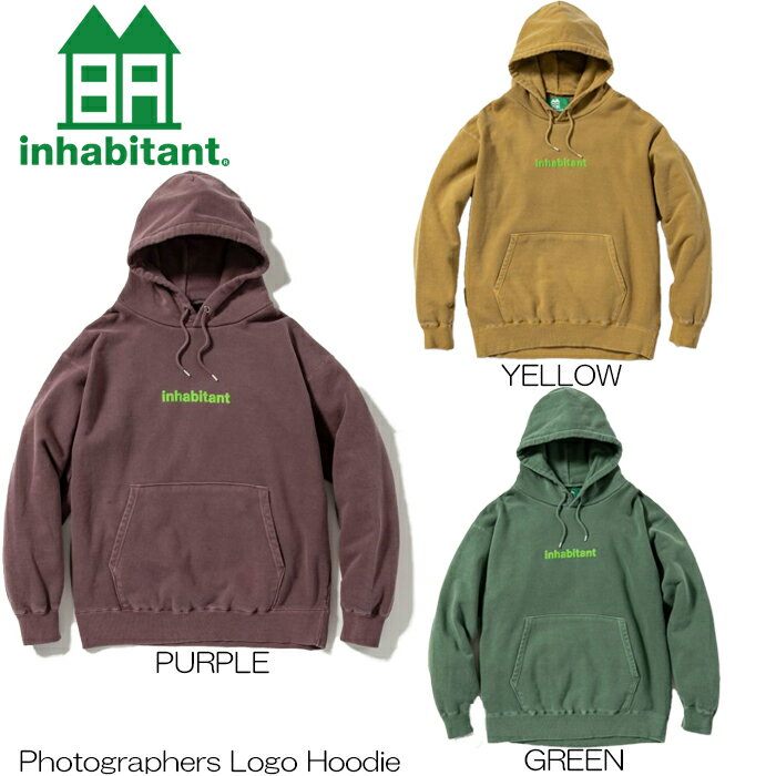 パーカー フーディー メンズ レディース インハビタント 23SS INHABITANT Photographers Logo Hoodie 人気ブランド インハビ 復活