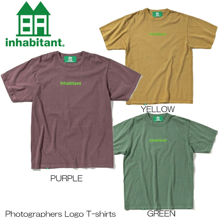 Tシャツ メンズ レディース 23SS インハビタント INHABITANT Photographers Logo T-shirts ビンテージ デザイン 復活 復刻 人気