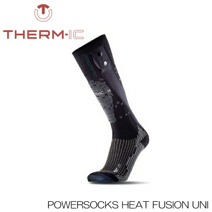 【4/24 20時～P5倍お買い物マラソン】サーミック パワーソックスヒート フュージョン therm-ic POWERSOCKS HEAT FUSION UNI ユニセックス 充電 ヒートテック 靴下