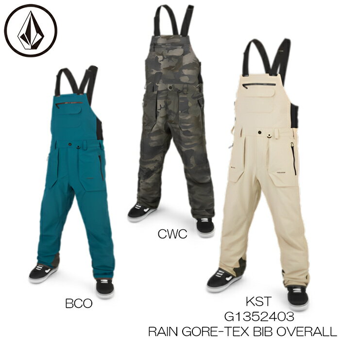 【5/9 20時～P5-10倍お買い物マラソン】ボルコム ウェア ビブパンツ 23-24 VOLCOM RAIN GORE-TEX BIB OVERALL G1352403 レイン ゴアテックス スノボ スノーボード ウェア 2024 日本正規品