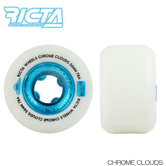 リクタ クローム クラウズ RICTA CHROME CLOUD ソフトウィール フィルマー クルージング カービング White/Blue 56mm 78a