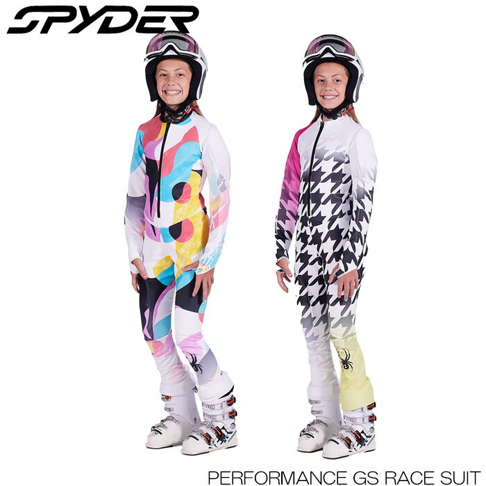 楽天Boom Sports EC店スキー キッズ ジュニア レーススーツ 競技 スパイダー 23-24 SPYDER PERFORMANCE GS RACE SUIT こども用 レーシングワンピー