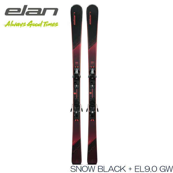 スキー板 レディース エラン 23-24 elan スノー ブラック SNOW BLACK トップロッカー オールラウンド 送料無料