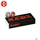 【4/24 20時～P5倍お買い物マラソン】BONES BEARING ボーンズベアリング REDS SKATEBOARD BEARINGS 8 PACK ボーンズ レッズ ベアリング スケボー スケボー スケートボード 日本正規品