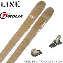 24-25 LINE ライン OPTIC オプティック 88 + ATTACK LYT 11 GW スキー 板 ビンディング セット 送料無料