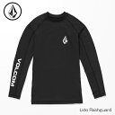 【P5倍お買い物マラソン 5/9 20:00〜】ボルコム メンズ 長袖 ラッシュガード UVカット 50+ VOLCOM Lido Long Sleeve BL...