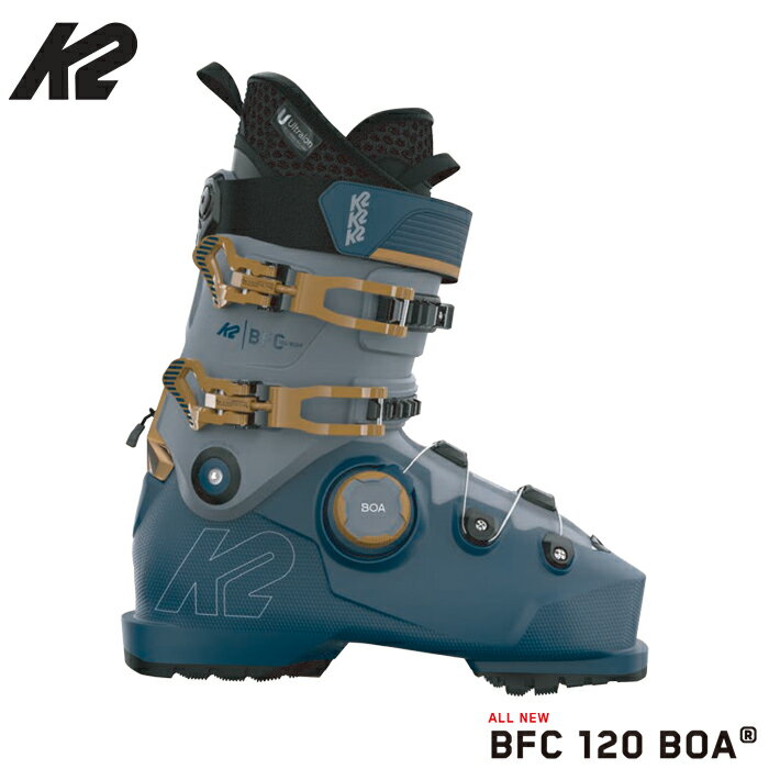 【ポイント5倍】【お買い物マラソン 10/4 20:00~10/9 1:59】スキーブーツ メンズ 24-25 K2 ケーツー BFC ビーエフシー 120 BOA 幅広 甲高 対応 スキー靴 日本正規品